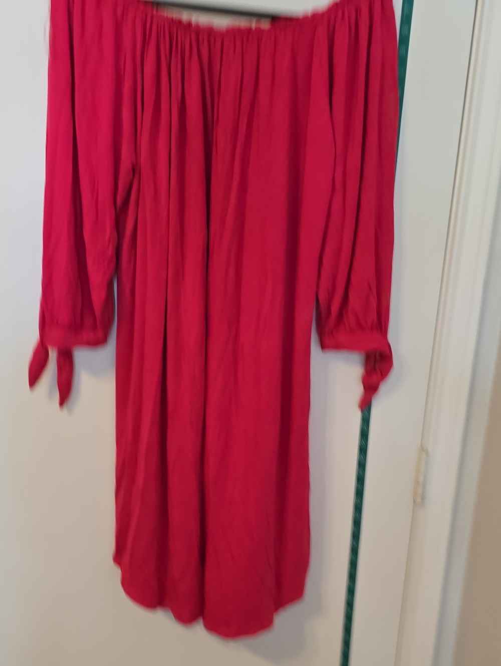 Cupio Red Off-Shoulder Mini Dress